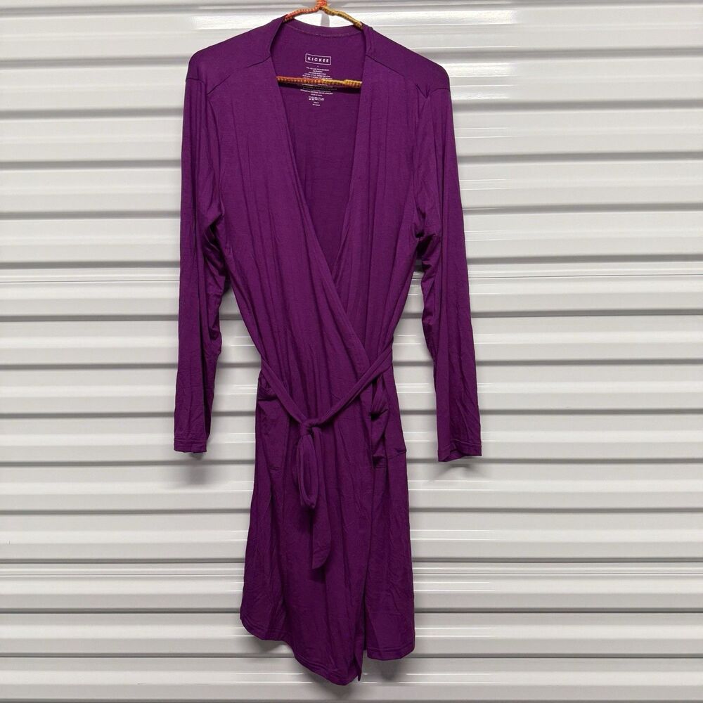 Kickee Pants Robe Women Small Mid Length Lounge Starfish Soft Comfort